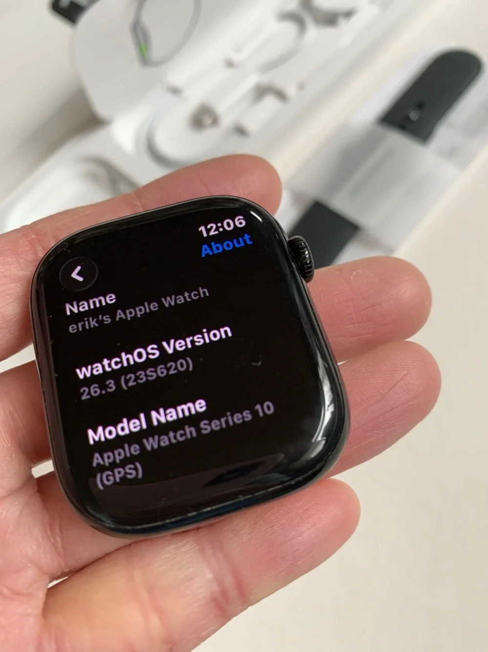 Like New Series 10 46mm Watch GPS New Charger & Band 99% Battery Health